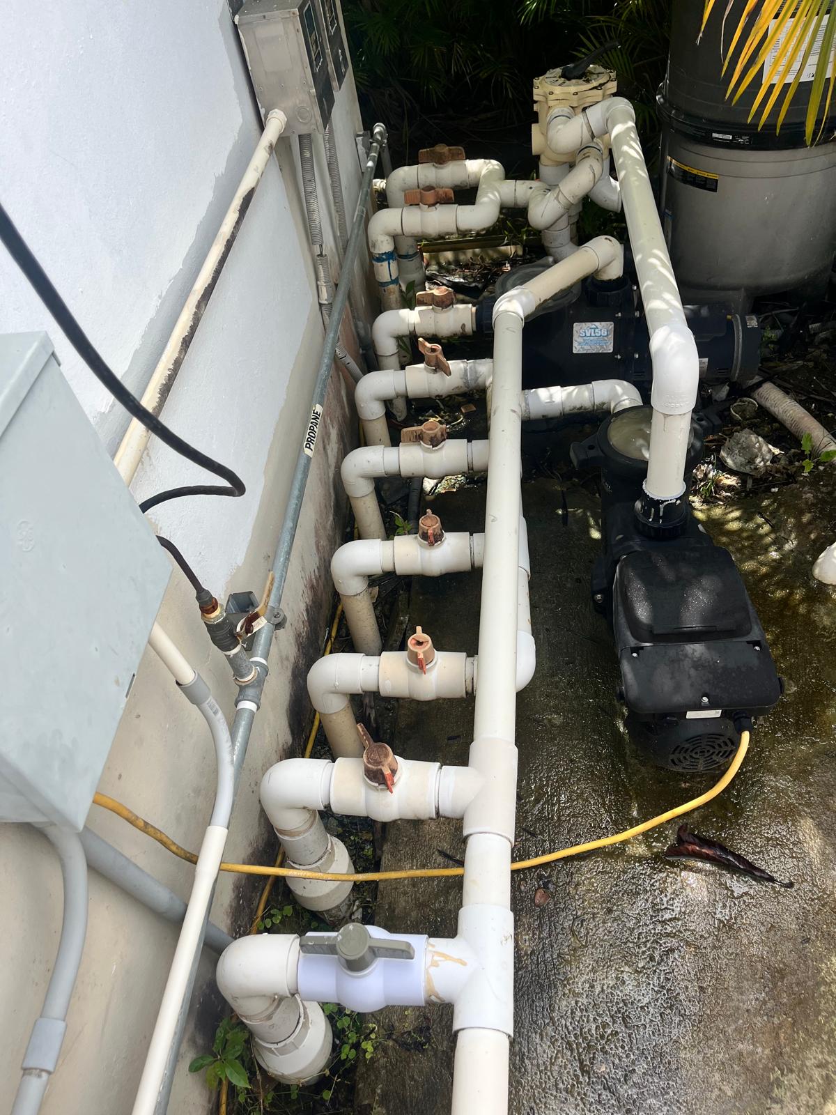 Equipment pad plumbing audit