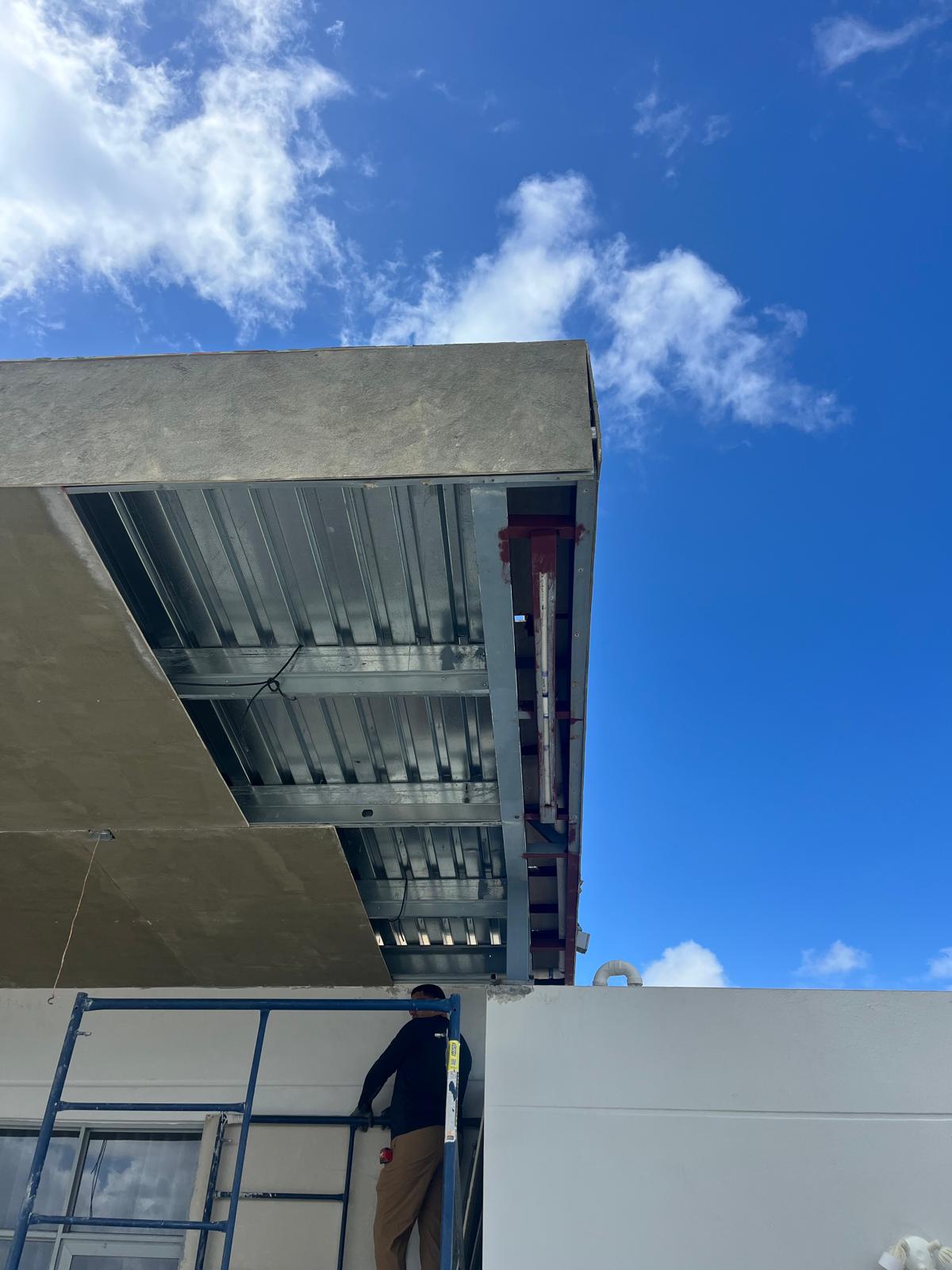 Canopy soffit installation