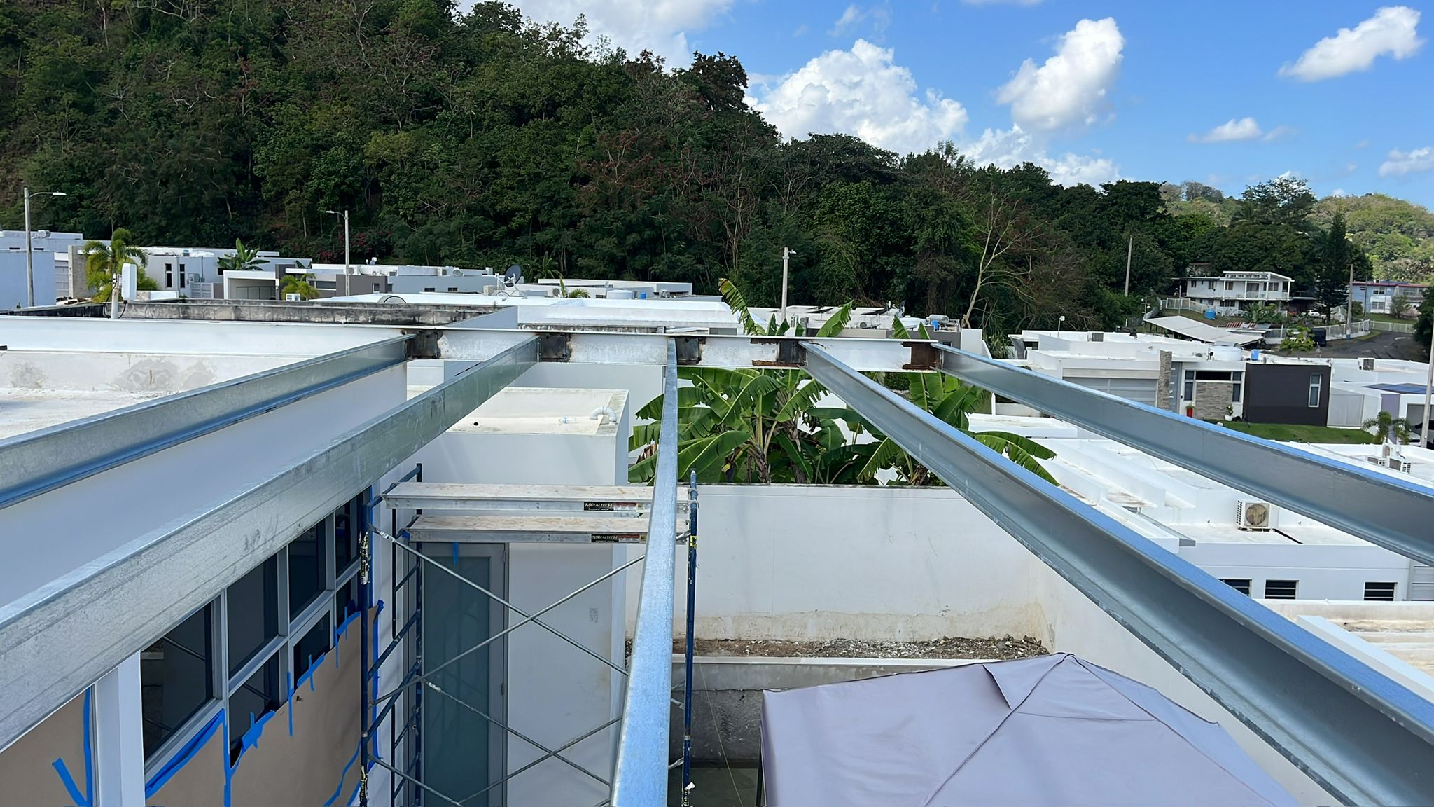 Roof frame installation
